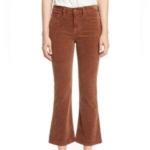 FRAME DENIM Le Crop Mini Boot Brown Corduroy Pants
